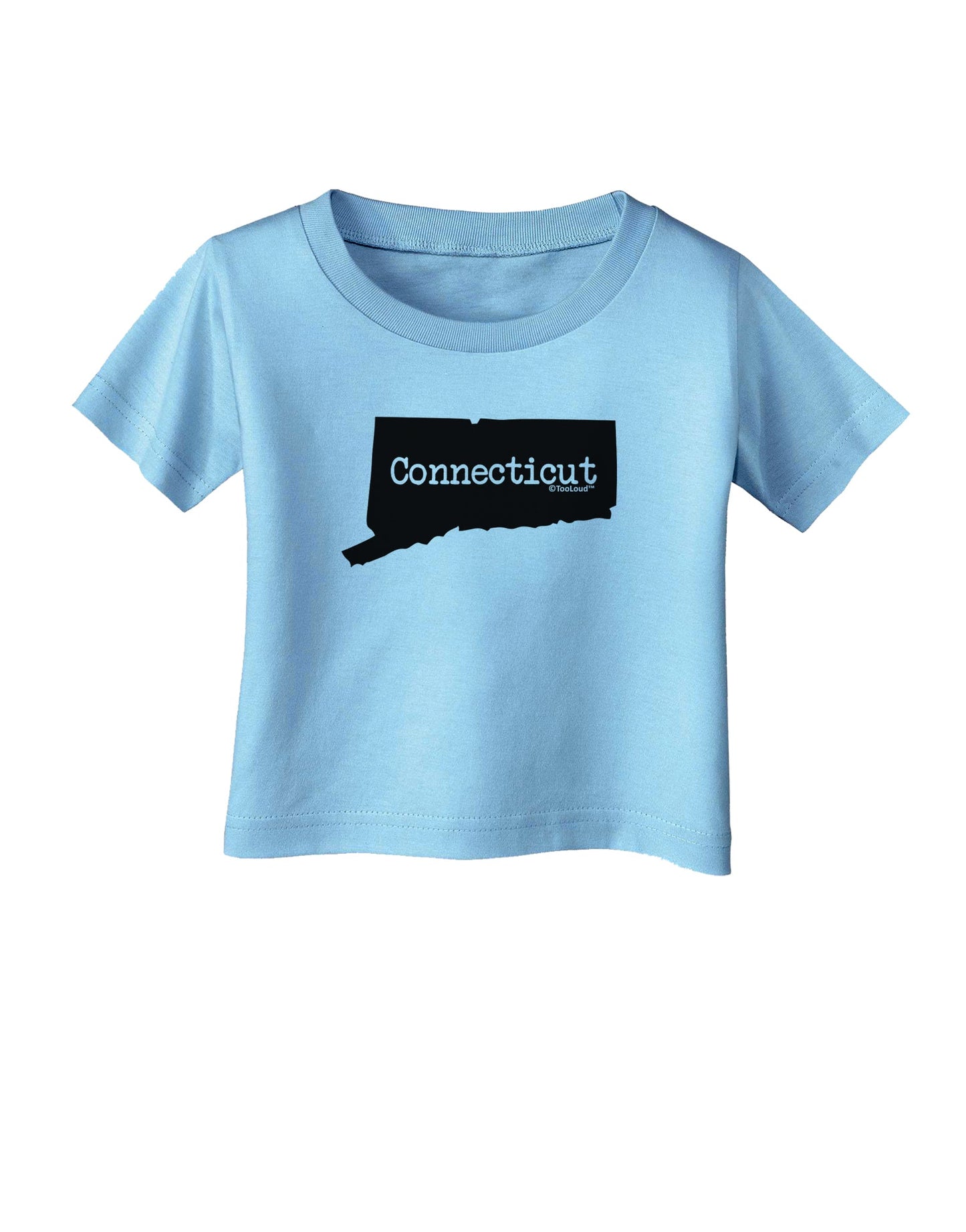 Connecticut - United States Shape Infant T-Shirt by TooLoud-Infant T-Shirt-TooLoud-Aquatic-Blue-06-Months-Davson Sales