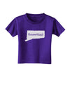 Connecticut - United States Shape Toddler T-Shirt Dark by TooLoud-Toddler T-Shirt-TooLoud-Purple-2T-Davson Sales