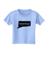 Connecticut - United States Shape Toddler T-Shirt by TooLoud-Toddler T-Shirt-TooLoud-Aquatic-Blue-2T-Davson Sales