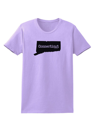 Connecticut - United States Shape Womens T-Shirt by TooLoud-Womens T-Shirt-TooLoud-Lavender-X-Small-Davson Sales