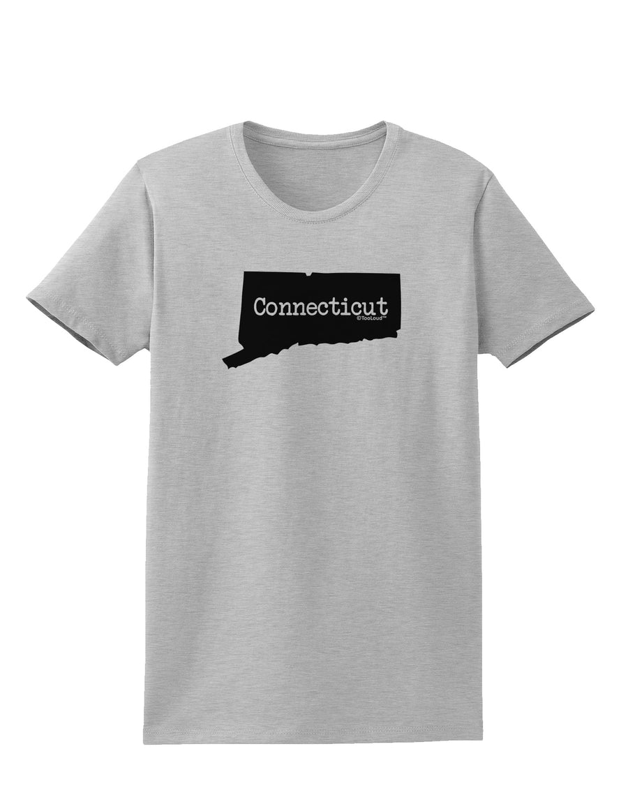 Connecticut - United States Shape Womens T-Shirt by TooLoud-Womens T-Shirt-TooLoud-White-X-Small-Davson Sales