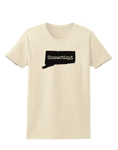 Connecticut - United States Shape Womens T-Shirt by TooLoud-Womens T-Shirt-TooLoud-Natural-X-Small-Davson Sales