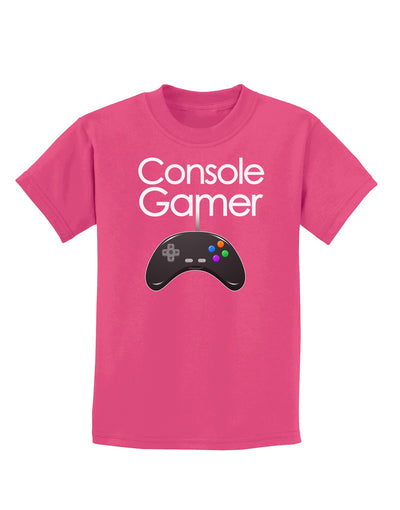 Console Gamer Childrens Dark T-Shirt-Childrens T-Shirt-TooLoud-Sangria-X-Small-Davson Sales