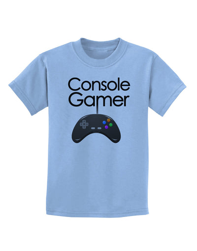 Console Gamer Childrens T-Shirt-Childrens T-Shirt-TooLoud-Light-Blue-X-Small-Davson Sales