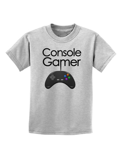 Console Gamer Childrens T-Shirt-Childrens T-Shirt-TooLoud-AshGray-X-Small-Davson Sales