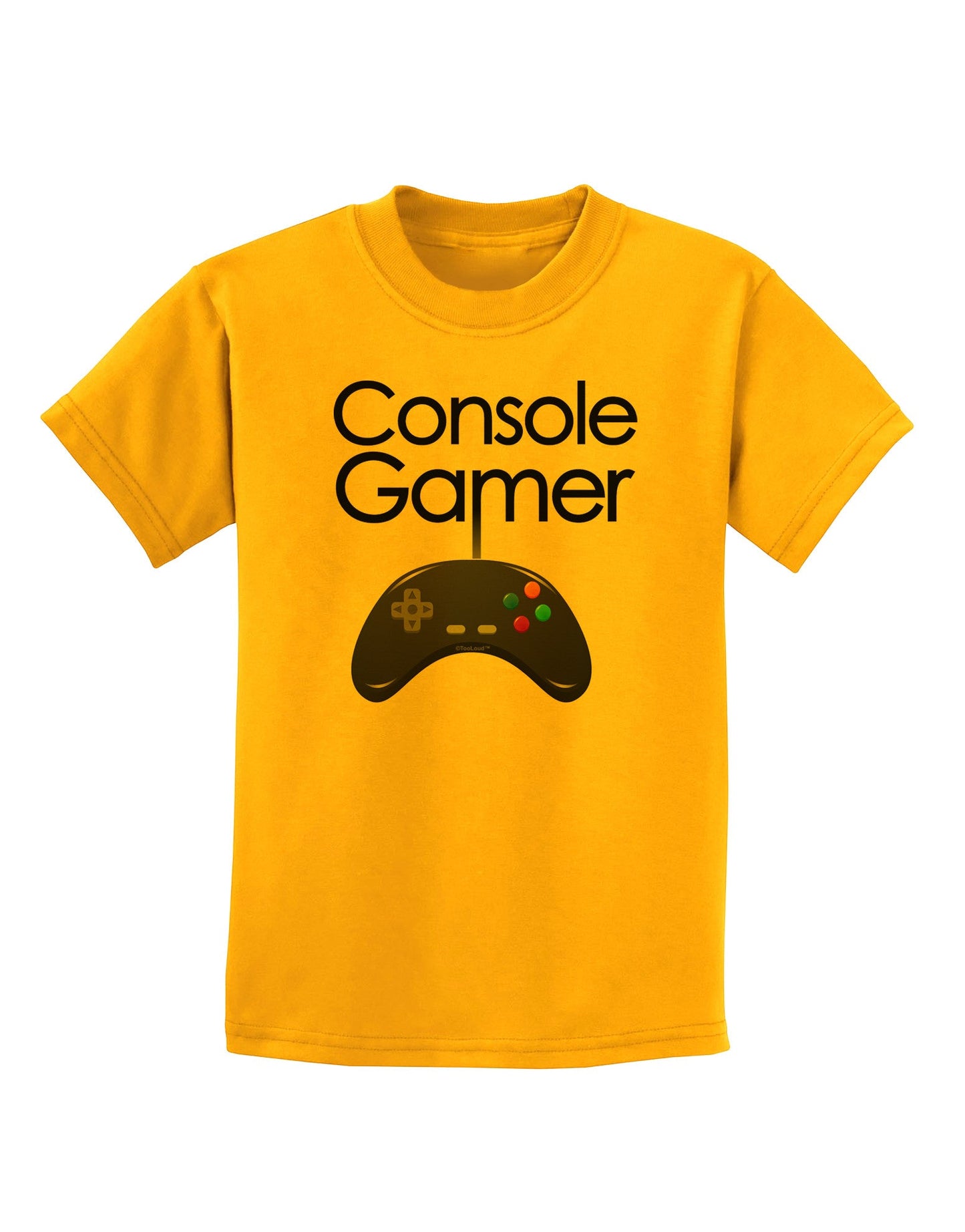 Console Gamer Childrens T-Shirt-Childrens T-Shirt-TooLoud-Gold-X-Small-Davson Sales