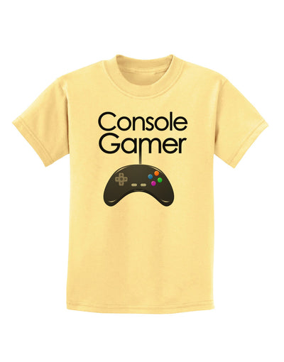 Console Gamer Childrens T-Shirt-Childrens T-Shirt-TooLoud-Daffodil-Yellow-X-Small-Davson Sales