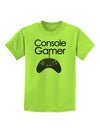 Console Gamer Childrens T-Shirt-Childrens T-Shirt-TooLoud-Lime-Green-X-Small-Davson Sales