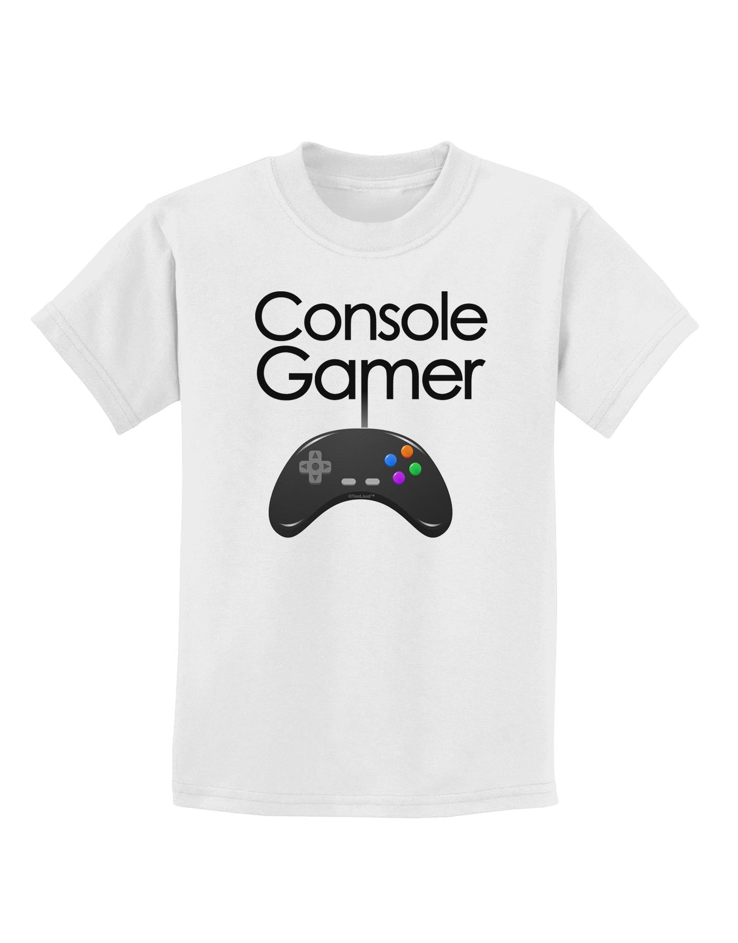 Console Gamer Childrens T-Shirt-Childrens T-Shirt-TooLoud-White-X-Small-Davson Sales