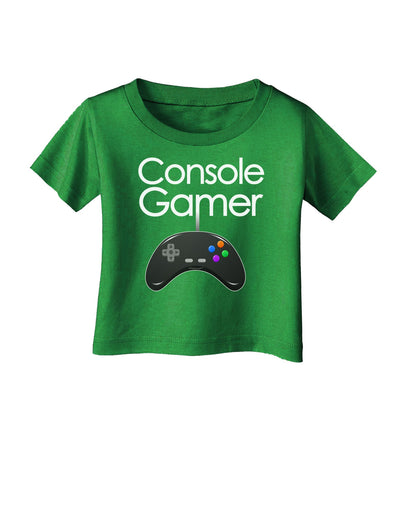 Console Gamer Infant T-Shirt Dark-Infant T-Shirt-TooLoud-Clover-Green-06-Months-Davson Sales