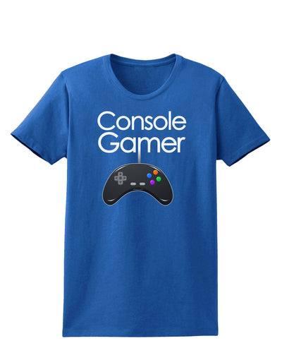 Console Gamer Womens Dark T-Shirt-TooLoud-Royal-Blue-X-Small-Davson Sales