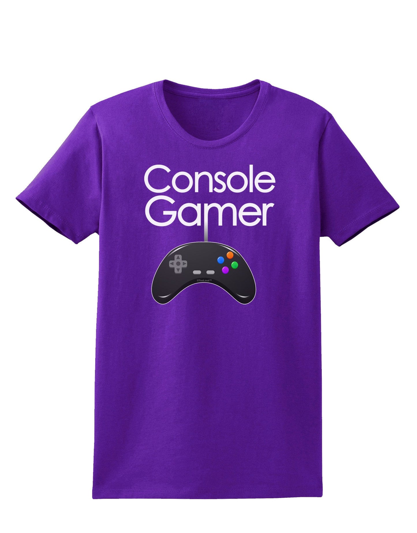 Console Gamer Womens Dark T-Shirt-TooLoud-Purple-X-Small-Davson Sales