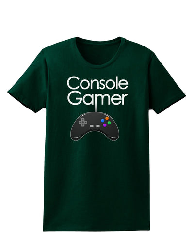 Console Gamer Womens Dark T-Shirt-TooLoud-Forest-Green-Small-Davson Sales