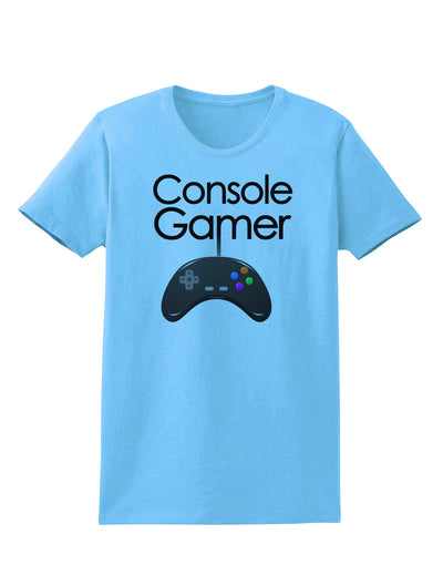 Console Gamer Womens T-Shirt-Womens T-Shirt-TooLoud-Aquatic-Blue-X-Small-Davson Sales