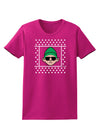 Cool Elf Christmas Sweater Womens Dark T-Shirt-TooLoud-Hot-Pink-Small-Davson Sales