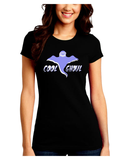 Cool Ghoul Juniors Crew Dark T-Shirt-T-Shirts Juniors Tops-TooLoud-Black-Juniors Fitted Small-Davson Sales