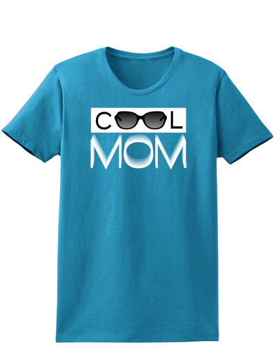 Cool Mom Womens Dark T-Shirt-TooLoud-Turquoise-X-Small-Davson Sales