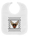 Cool Rudolph Sweater Baby Bib