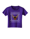 Cool Rudolph Sweater Toddler T-Shirt Dark-Toddler T-Shirt-TooLoud-Purple-2T-Davson Sales