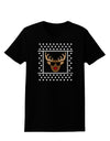 Cool Rudolph Sweater Womens Dark T-Shirt-TooLoud-Black-X-Small-Davson Sales