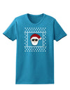 Cool Santa Christmas Sweater Womens Dark T-Shirt-TooLoud-Turquoise-X-Small-Davson Sales