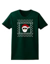 Cool Santa Christmas Sweater Womens Dark T-Shirt-TooLoud-Forest-Green-Small-Davson Sales