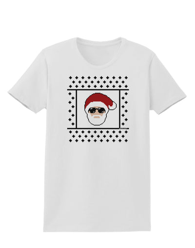 Cool Santa Christmas Sweater Womens T-Shirt-Womens T-Shirt-TooLoud-White-X-Small-Davson Sales