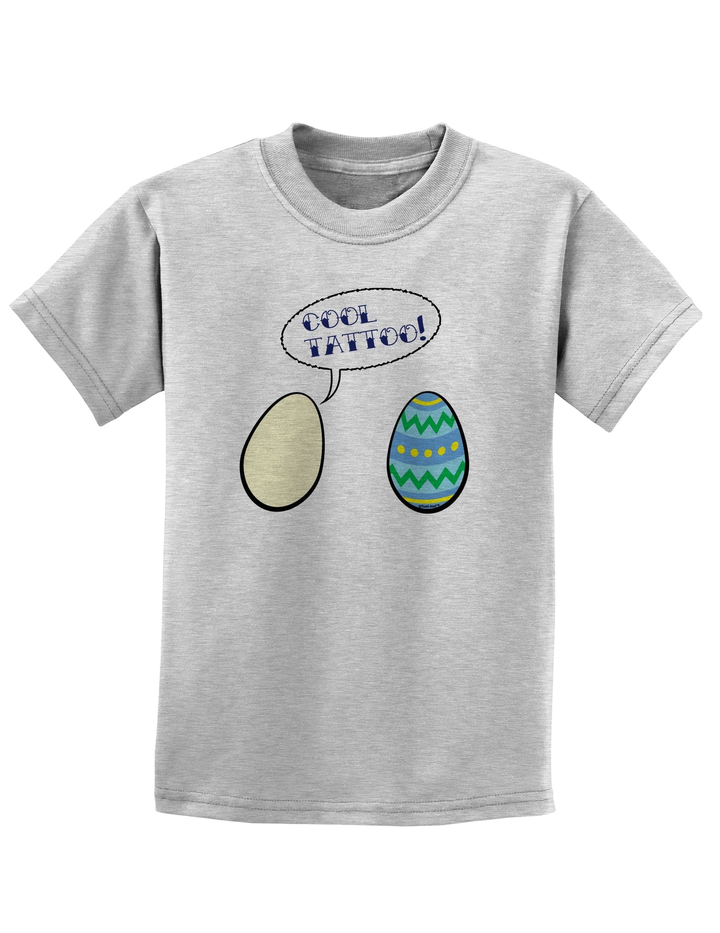 Cool Tattoo Easter Egg Childrens T-Shirt-Childrens T-Shirt-TooLoud-Ash-Gray-X-Small-Davson Sales
