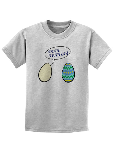 Cool Tattoo Easter Egg Childrens T-Shirt-Childrens T-Shirt-TooLoud-Ash-Gray-X-Small-Davson Sales