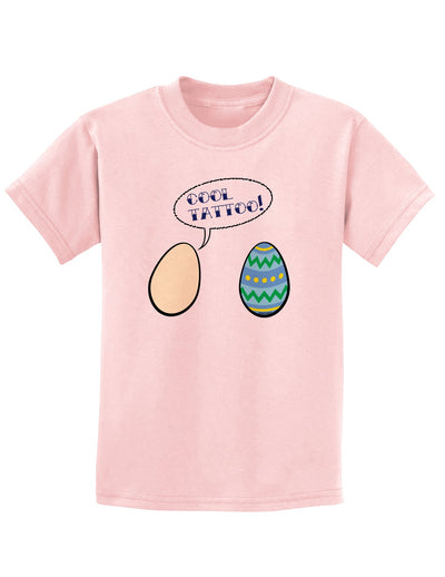 Cool Tattoo Easter Egg Childrens T-Shirt-Childrens T-Shirt-TooLoud-Pale-Pink-X-Small-Davson Sales