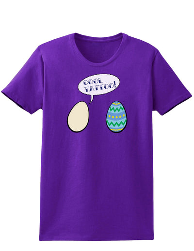 Cool Tattoo Easter Egg Easter Womens Dark T-Shirt - Ladies-TooLoud-Purple-X-Small-Davson Sales