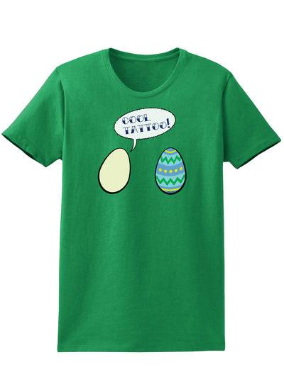 Cool Tattoo Easter Egg Easter Womens Dark T-Shirt - Ladies-TooLoud-Kelly-Green-X-Small-Davson Sales