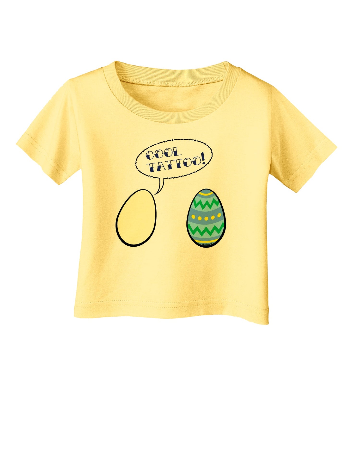Cool Tattoo Easter Egg Infant T-Shirt-Infant T-Shirt-TooLoud-Daffodil-Yellow-06-Months-Davson Sales