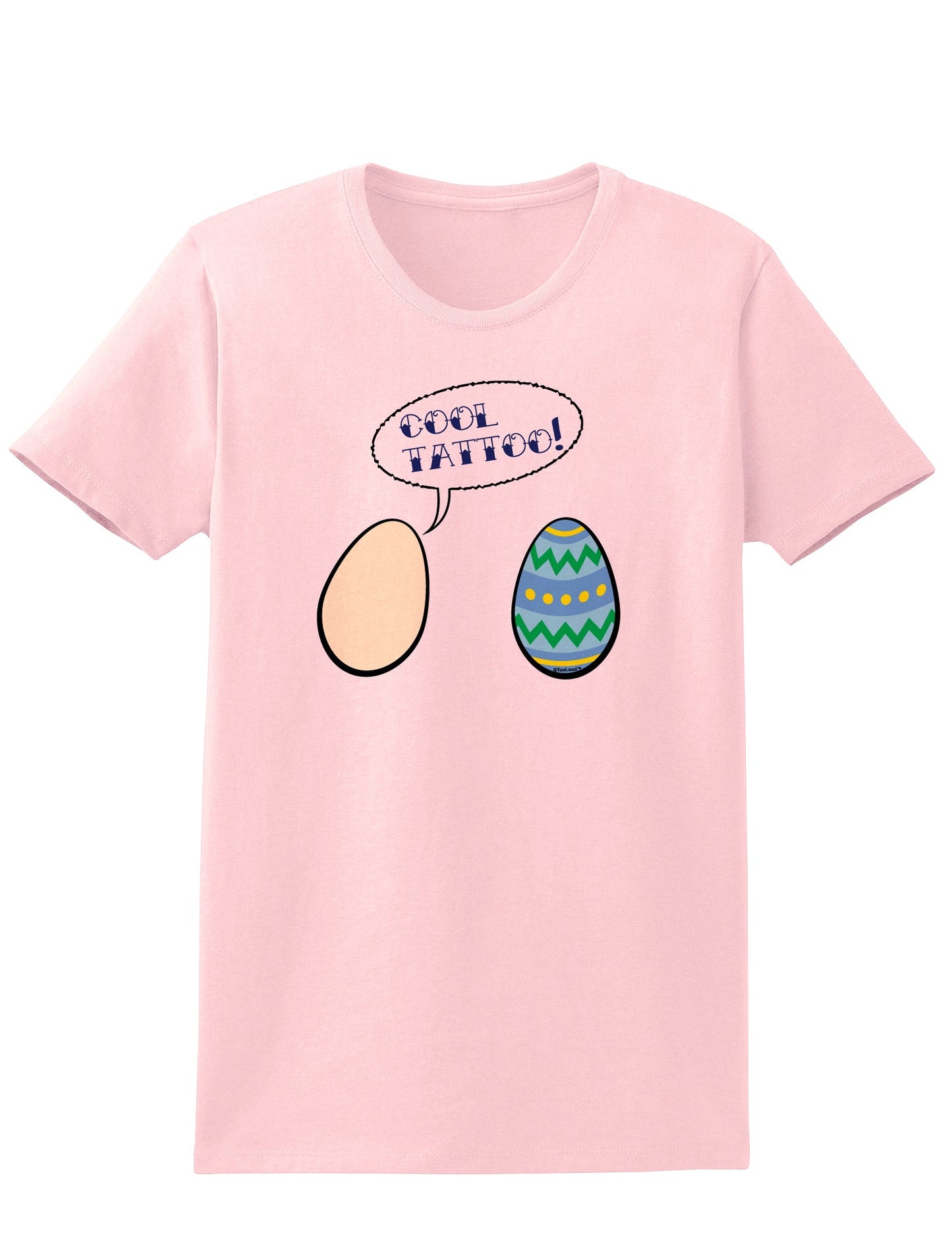 Cool Tattoo Easter Egg Womens T-Shirt-Womens T-Shirt-TooLoud-Pale-Pink-X-Small-Davson Sales