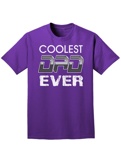 Coolest Dad Ever Adult Dark T-Shirt-Mens T-Shirt-TooLoud-Purple-Small-Davson Sales