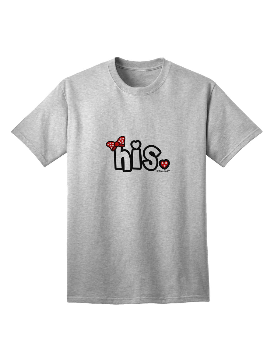 Coordinated His and Hers Ensemble - His - Vibrant Red Bow Adult T-Shirt by TooLoud-Mens T-shirts-TooLoud-White-Small-Davson Sales