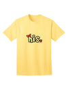 Coordinated His and Hers Ensemble - His - Vibrant Red Bow Adult T-Shirt by TooLoud-Mens T-shirts-TooLoud-Yellow-Small-Davson Sales