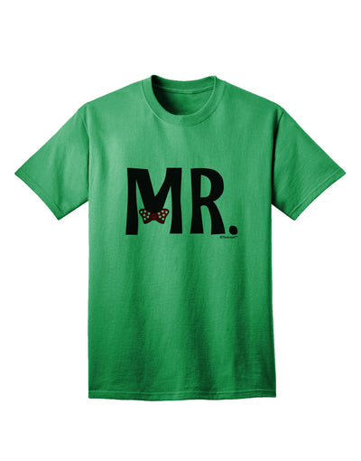 Coordinated Mr and Mrs Apparel: Mr Bow Tie Adult T-Shirt by TooLoud-Mens T-shirts-TooLoud-Kelly-Green-Small-Davson Sales