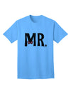 Coordinated Mr and Mrs Apparel: Mr Bow Tie Adult T-Shirt by TooLoud-Mens T-shirts-TooLoud-Aquatic-Blue-Small-Davson Sales