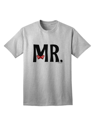 Coordinated Mr and Mrs Apparel: Mr Bow Tie Adult T-Shirt by TooLoud-Mens T-shirts-TooLoud-AshGray-Small-Davson Sales