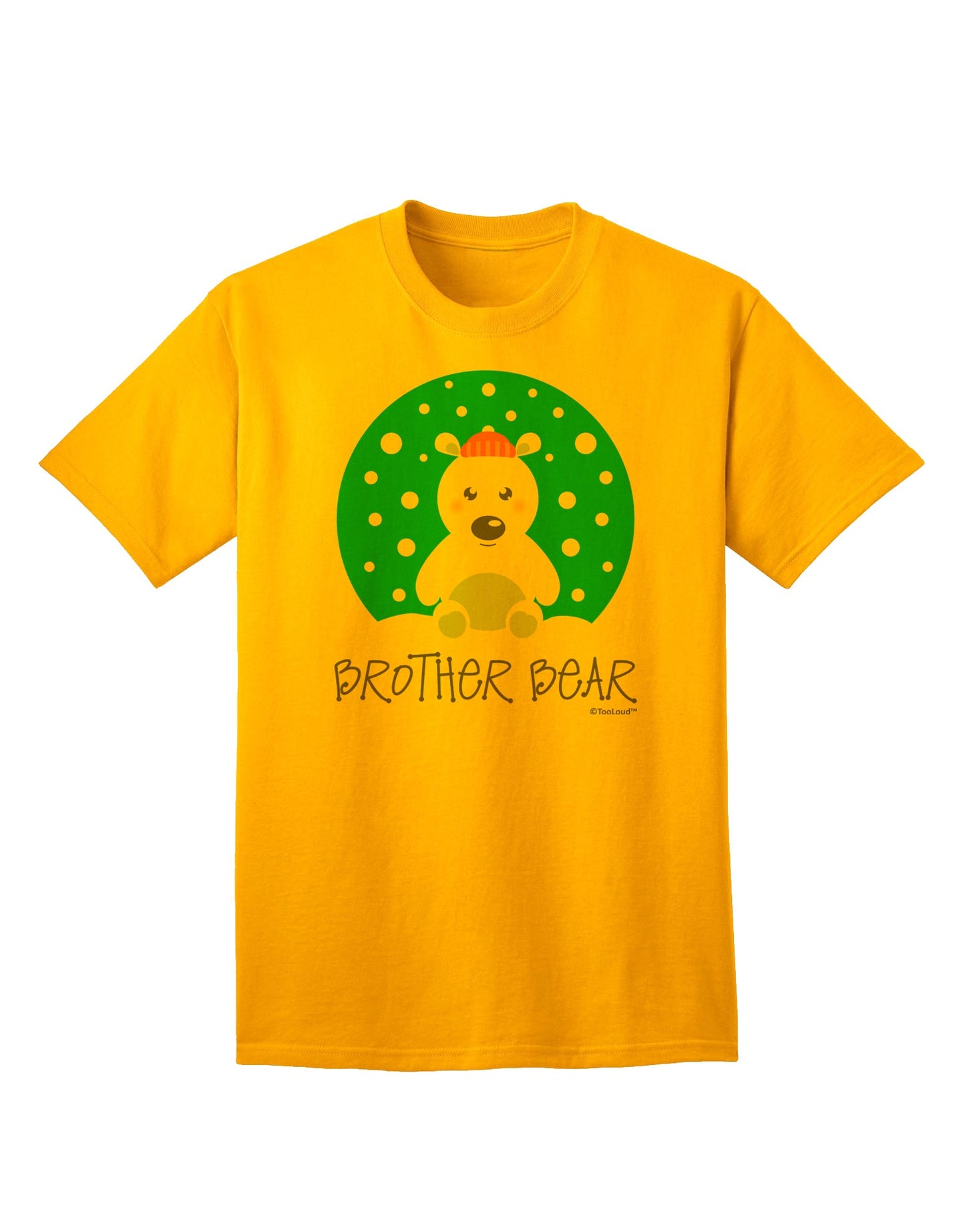 Coordinated Polar Bear Family - Adult Brother Bear T-Shirt by TooLoud-Mens T-shirts-TooLoud-Gold-Small-Davson Sales