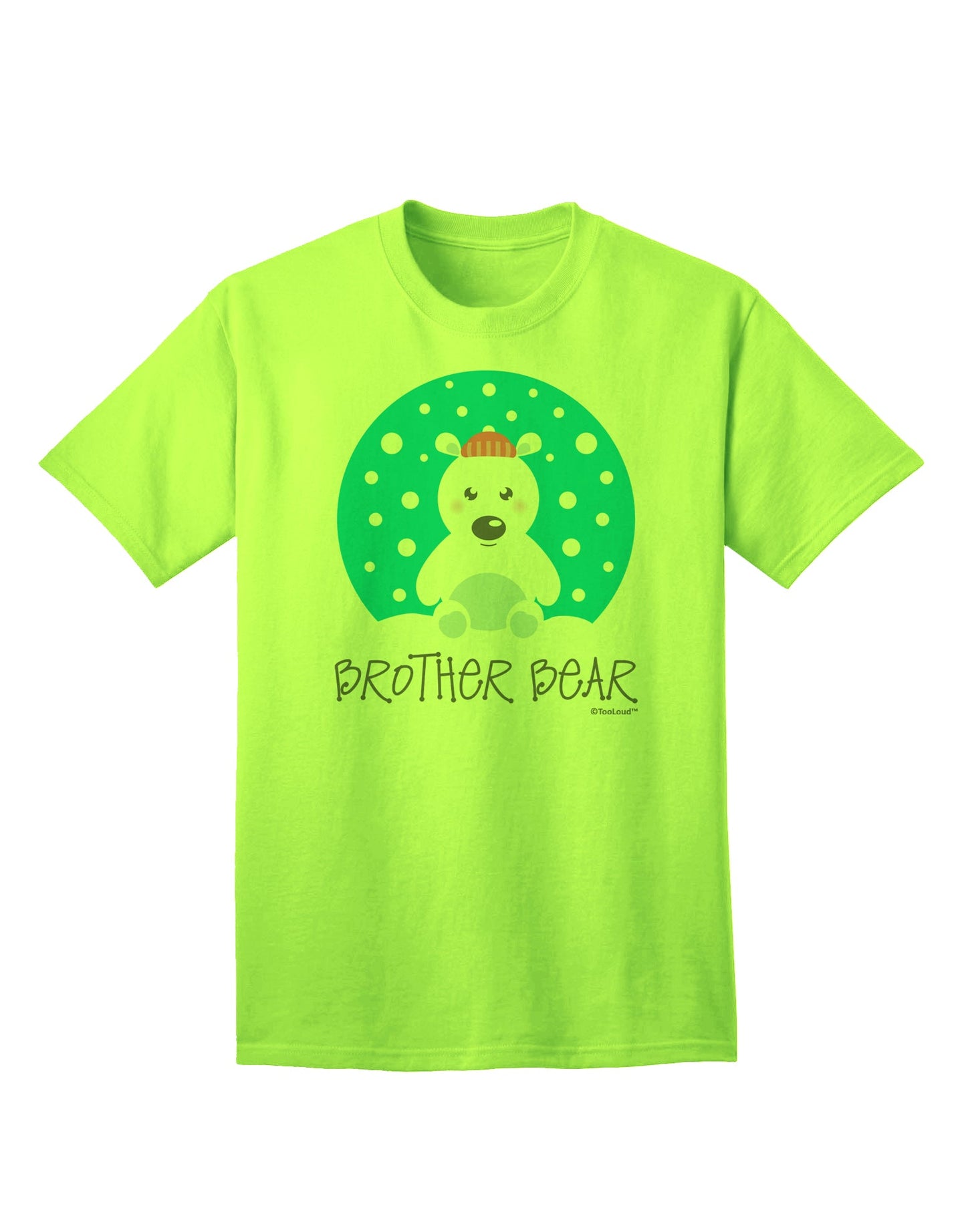 Coordinated Polar Bear Family - Adult Brother Bear T-Shirt by TooLoud-Mens T-shirts-TooLoud-Neon-Green-Small-Davson Sales