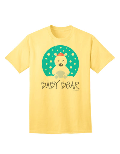 Coordinated Polar Bear Family Attire - Adult T-Shirt featuring Baby Bear by TooLoud-Mens T-shirts-TooLoud-Yellow-Small-Davson Sales