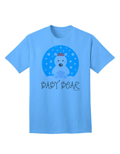 Coordinated Polar Bear Family Attire - Adult T-Shirt featuring Baby Bear by TooLoud-Mens T-shirts-TooLoud-Aquatic-Blue-Small-Davson Sales