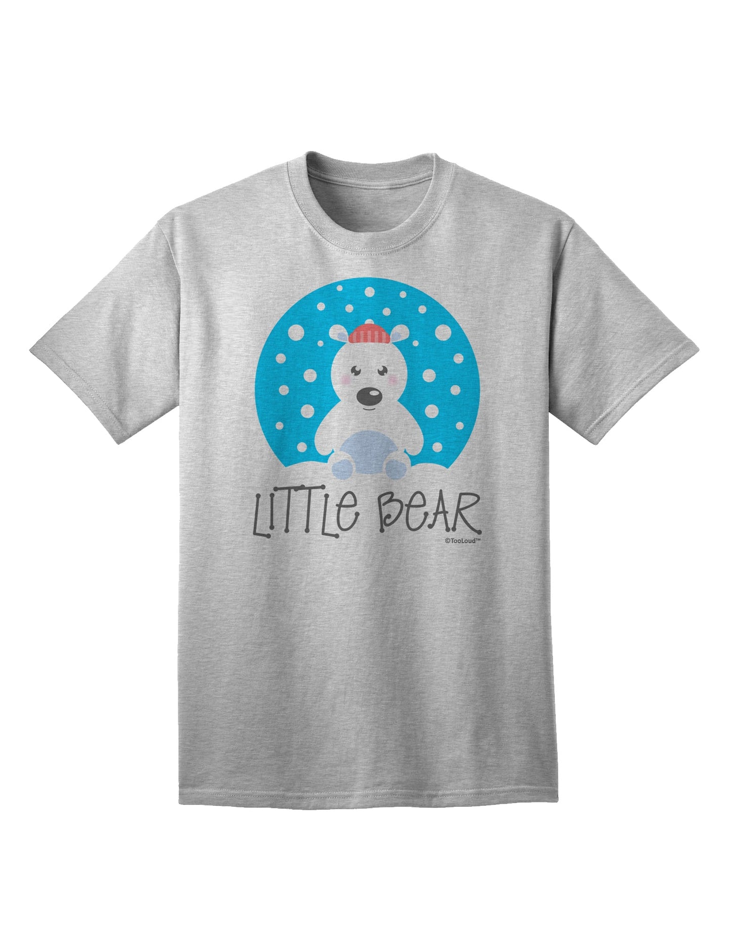 Coordinated Polar Bear Family Attire - Adult T-Shirt featuring Little Bear by TooLoud-Mens T-shirts-TooLoud-AshGray-Small-Davson Sales
