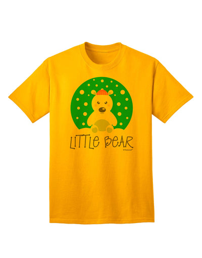 Coordinated Polar Bear Family Attire - Adult T-Shirt featuring Little Bear by TooLoud-Mens T-shirts-TooLoud-Gold-Small-Davson Sales