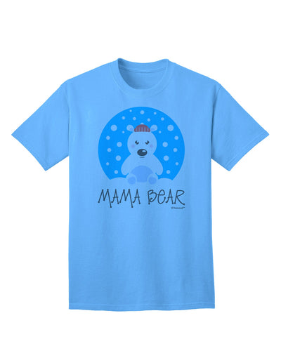 Coordinated Polar Bear Family Ensemble - Maternal Bear Adult T-Shirt by TooLoud-Mens T-shirts-TooLoud-Aquatic-Blue-Small-Davson Sales