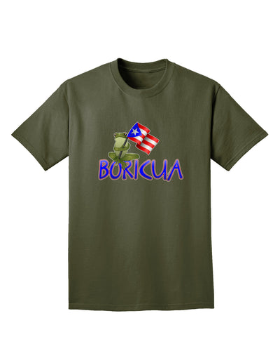 Coqui Boricua Adult Dark T-Shirt-11 OZ Coffee Mug-TooLoud-Military-Green-Small-Davson Sales