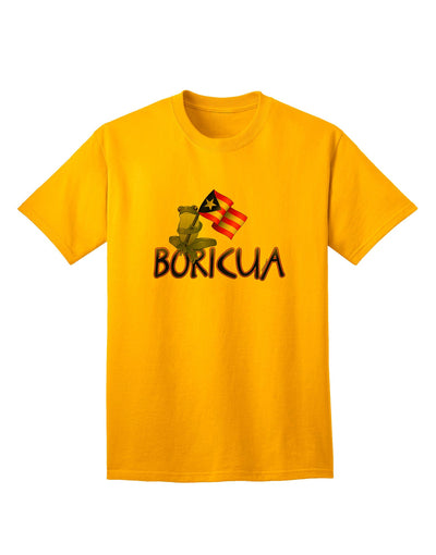 Coqui Boricua Adult T-Shirt: Premium Quality for Discerning Shoppers-Mens T-shirts-TooLoud-Gold-Small-Davson Sales