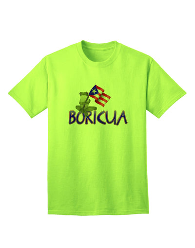 Coqui Boricua Adult T-Shirt: Premium Quality for Discerning Shoppers-Mens T-shirts-TooLoud-Neon-Green-Small-Davson Sales